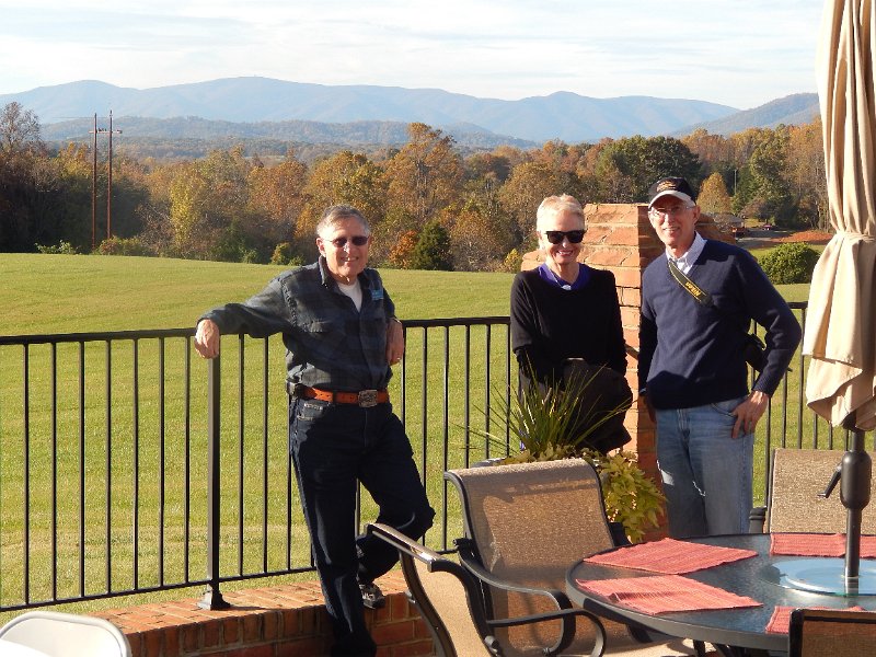 Image 027.JPG - Jim Owen, Susan Burt and Bob Woolfitt at the Puckette Estate.  Bob Robb photo.